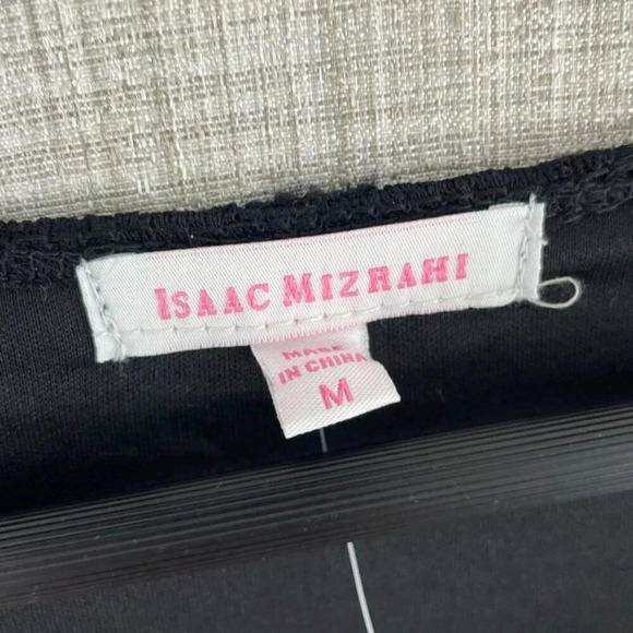 Isaac Mizrahi Lace Blouse Womens M Black NWT 2325 - Picture 2 of 9